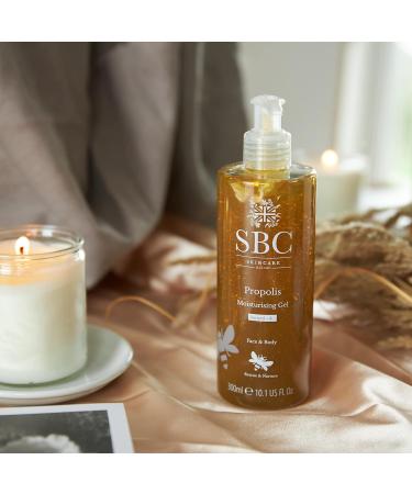 SBC Skincare Propolis Moisturising Gel 300ml - Lightweight Gel for Face and Body | Soothing Propolis Moisturizer for Sensitive Skin - Buy Online on GoSupps.com