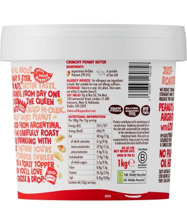 Pip & Nut Peanut Butter Lover Bundle | 1kg Smooth Peanut Butter & 1kg Crunchy Peanut Butter | Natural Nut Butter No Palm Oil No Added Sugar Hi-Oleic Peanuts - Buy Online on GoSupps.com