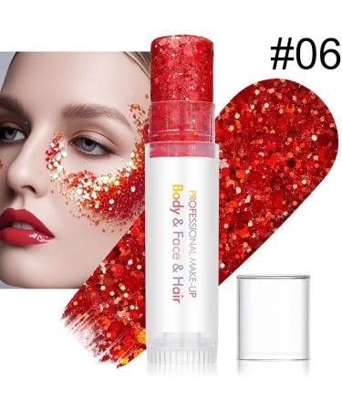  wiroouia Glitter Body Stick Shimmering Gel with 6 Colors - Glitter Face Makeup for Parties Clubbing Halloween Carnivals Musical Events Christmas - Buy Online on GoSupps.com