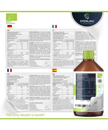Organic Pure C8 MCT Oil - 100% Coconut - Boosts Ketones 3X - Keto & Bulletproof Coffee - Vegan - 500ml by Sterling Nutritionn - Buy Online on GoSupps.com