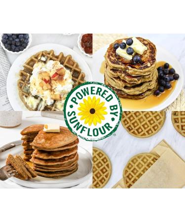 Sunflower Seed Flour Pancake & Waffle Mix - Gluten Free, Low Carb, High Protein & Fiber, Diabetic & Vegan Friendly Breakfast - 10.5 oz - Buy Online on GoSupps.com