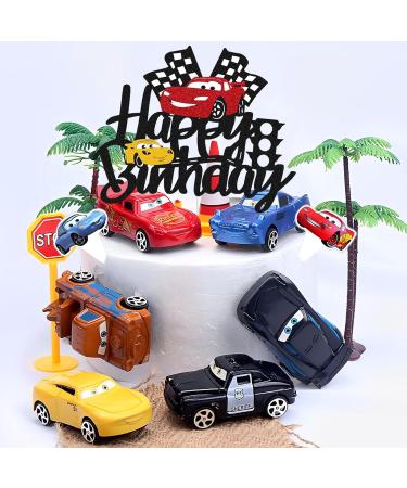 31-Piece Cars Cake Decoration Set | 25 Auto Cake Toppers & 6 Car Toys | Perfect for Kids' Birthday Parties - Buy Online on GoSupps.com