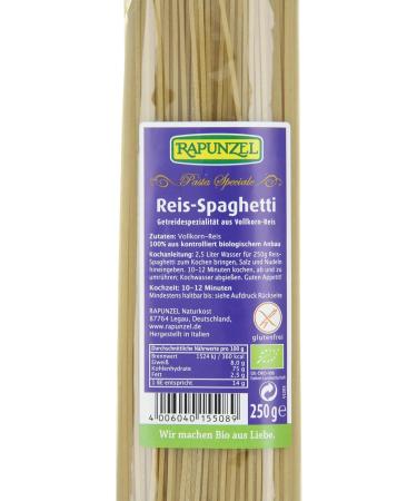 Buy Rapunzel Organic Wholegrain Rice Spaghetti - 2 x 250g | Gluten-Free & International Shipping - Buy Online on GoSupps.com