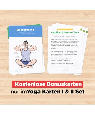 Workoutlabs Yoga Maps I & II Complete Set - Professional Learning Class Sequencing Practice Manual | Plastic Yoga Cards in Sanskrit & German for Kids & Parents - Buy Online on GoSupps.com
