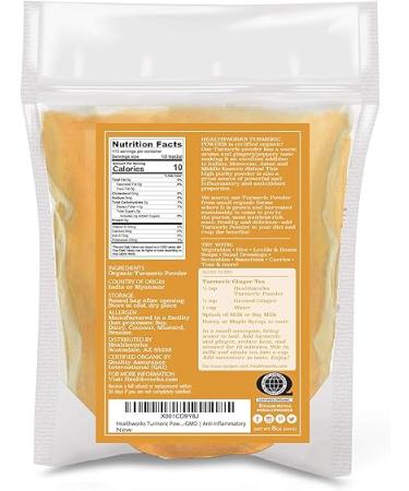 Healthworks Turmeric Powder - 8 Ounces - Raw Organic Curcumin with Antioxidant Benefits - Keto  Paleo  Vegan  Non-GMO - Shop Now! - Buy Online on GoSupps.com