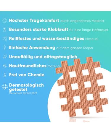 Health Press Grid Tape Cross Tape Type B - 120 Pieces Acupressure/Acupuncture Patch with E-Book Instructions for Optimal Health - Buy Online on GoSupps.com