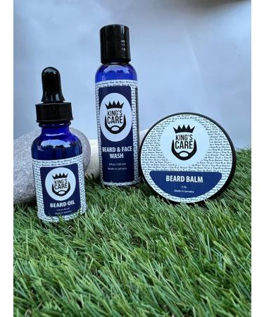 3 Step Beard Care Kit - Cleanse Nourish and Style Your Beard with Wash Balm & Oil - International Shipping Available - Buy Online on GoSupps.com