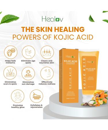 Kojic Acid Soap for Hyperpigmentation | Skin Brightening Papaya Face & Body Wash | Reduces Dark Spots Acne & Scars | Turmeric Facial Cleanser for Glowing Skin - Buy Online on GoSupps.com