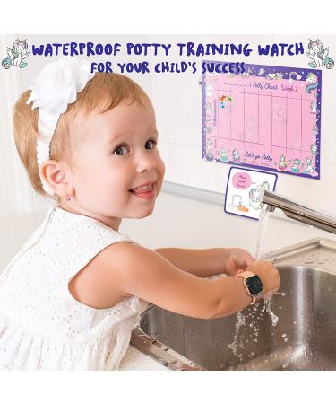 Potty Training Toilet Timer Watch for Girls & Boys | Fun Lights, Music, & Alarm | Water Resistant & Rechargeable | Smart Sensor | Amazing Kids Peach Timer - Buy Online on GoSupps.com