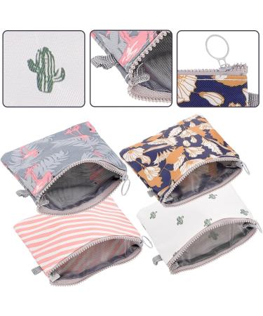 Healvian 4PCS Sanitary Napkin Storage Bags - Menstrual Pad Zipper Pouch for Women & Girls - Buy Online on GoSupps.com