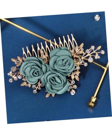 Beaupretty Flower Hair Accessories Rose side combs for women wedding bridal headpieces bride hair wedding big bows red bow hair claw clips for girls hair clips bow tie alloy Miss - Buy Online on GoSupps.com