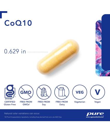 Pure Encapsulations CoQ10 30 mg | Energy & Antioxidant Supplement | Supports Brain & Cardiovascular Health | 120 Capsules - Buy Online on GoSupps.com