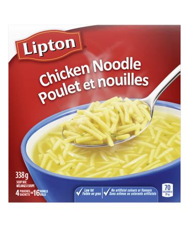 Lipton Dry Soup Mix For An Easy Delicious Classic Noodle Soup Chicken Noodle Low Fat And No Artificial Flavours 338 g 338 g (Pack of 1)