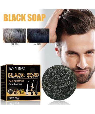  Orgrul 2PC Shampoo Bar Grey Shiny Soap Hair Against Hair Grey Revitalizable Natural Hair Darkening Shampoo Bar Solid Shampoo Bar Shampoo Bar for Hair Anti Grey Hair - Buy Online on GoSupps.com
