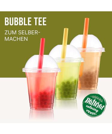 Inspire Food Bubble Tea Pearl Set - 3 Pack Popping Boba Fruit Beads | Vegan & Gluten-Free Strawberry Kiwi Litschi Tapioca Pearls (1350g) - Buy Online on GoSupps.com