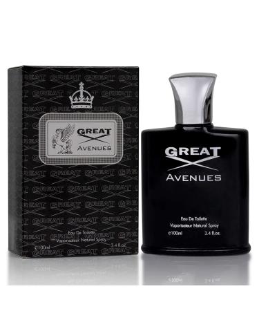 NovoGlow Great Avenues for Men - 100ml Eau De Parfum Spray for Men - Long Lasting Woody Fruity & Smoky Fragrance Smell Fresh All Day Long (B)
