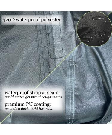 J&C Large Bird Cage Cover - Waterproof 420D Heavy Duty Night Blackout Cover for Patio Birdcage - Medium Size 34 x 24 x 47 - Birdcage Accessories Included - Buy Online on GoSupps.com