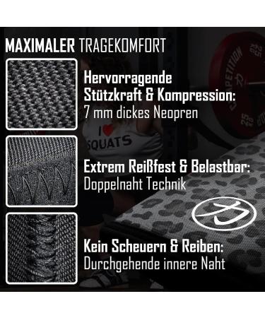 Strength Shop 7mm Neoprene Knee Band for Men & Women - Leopard | Tear-Resistant IPF Competition Knee Sleeves for Powerlifting & Strength Training - 1 Pair (L) - Buy Online on GoSupps.com