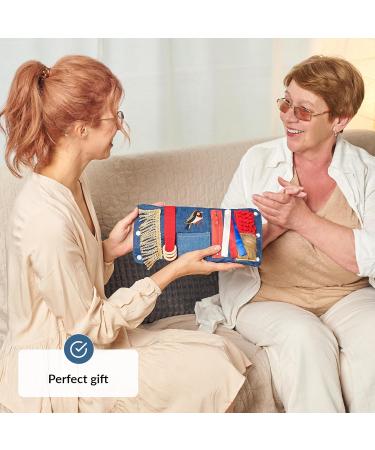 Fidget Wrist Cuff Sensory Toy for Dementia | Anxiety Sleeve for Seniors | Small Blue Fidget Toy for Elderly | Alzheimer s and Dementia Products - Buy Online on GoSupps.com