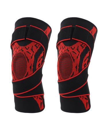 Elastic Knee Compression Sleeve Breathable Sports Knee Brace for Men and Women Basketball Running (M) Genericmuvqnxkas1-11 M M