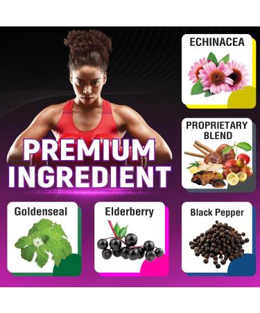 CIVIMUNA Echinacea Capsules with Echinacea Goldenseal Root Elderberry - 120 Capsules for 4 Months Supply (Pack of 2) - Buy Online on GoSupps.com