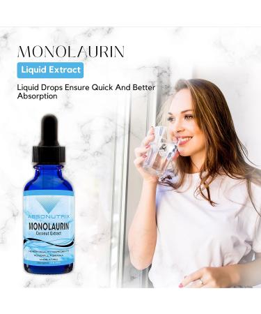 Absonutrix Monolaurin Liquid Extract - 4oz Liquid 830 mg 142 Servings Made in USA Quick Absorption Quality Potent Ingredients Non-GMO GMP Certified Facility Cruelty-Free Products a - Buy Online on GoSupps.com