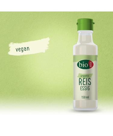 Bioasia Organic Rice Vinegar | Vegan Sushi Rice Seasoning | 150 ml Bottle - Premium Quality - Buy Online on GoSupps.com