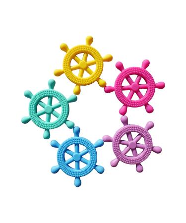 Bite Ring Pacifier - BPA-Free Chew Toy in Tax Rudder Optics | 5 Colors Available - Safe & Fun for Babies - Buy Online on GoSupps.com