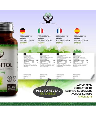 1000mg Myo-Inositol Chromium & Folate Blend for Female Support - 90 Vegan Capsules | Vitamins for Women - Non GMO & Gluten Free - Made in UK - Buy Online on GoSupps.com