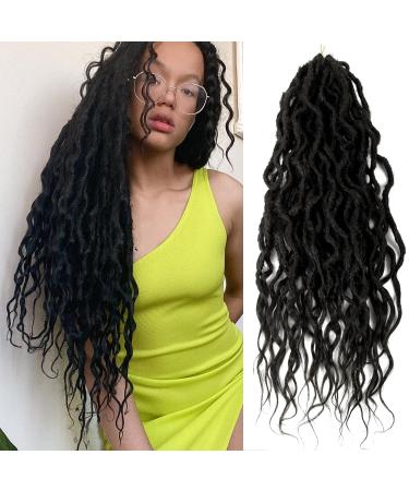 Faux Locs Crochet Braid Hair Bohemian Locs 24 Inches Synthetic Dreads Ombre Braiding Hair Afro Dreadlock (1b, 24") 1b 24 Inch (Pack of 1) - Buy Online on GoSupps.com