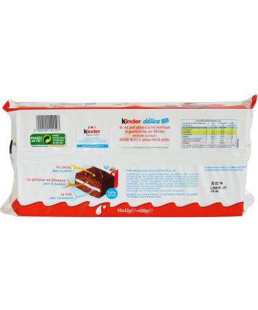 Ferrero Kinder Delice Cacao 10er Pack (10 x 42g) - Buy Online on GoSupps.com