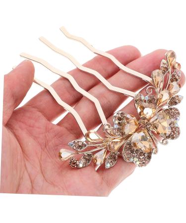 DRESSOOS Hair Comb Rhinestone Clips Rhinestone Hair Pin Hair Side Comb Rhinestone Hair Clips Hair Accessories for Women Bride Hair Accessories Tiara Decorate Bow Tie Mother Metal - Buy Online on GoSupps.com