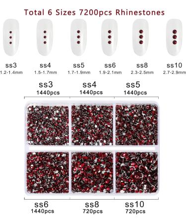 Buy Beadsland 7200PCs Flatback Rhinestones - Clear Nail Gemstones & Wax Pencil Kit | Perfect for Handicrafts & DIY Projects - Buy Online on GoSupps.com