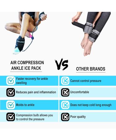 The Coldest Ankle Ice Pack - Compression Support for Achilles Tendon & Plantar Fasciitis - Buy Online on GoSupps.com