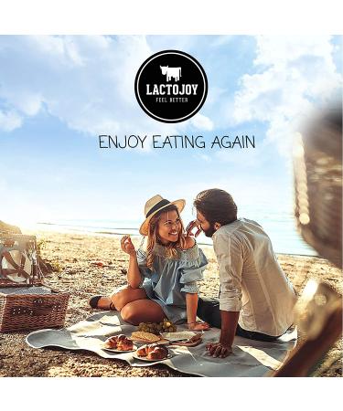 LactoJoy Lactase Pills - Powerful Enzymes for Lactose Intolerance - Vegan & Pure Formula - 45 Pieces - Buy Online on GoSupps.com