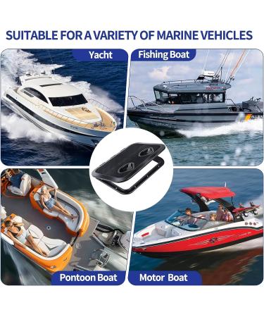 SmartMarine 17.3x12.4 Black Rectangle Deck Access Hatch - Boat Deck Lid for Marine Vessels - Buy Online on GoSupps.com