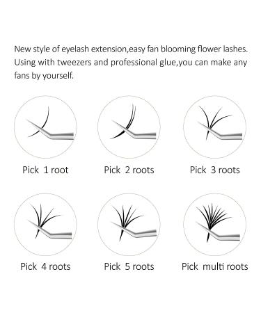 EMEDA Easy Fan Volume Lashes 0.05mm D Curl 14mm | Self Fanning Eyelash Extensions | 2D-20D Flowering Lashes - Buy Online on GoSupps.com