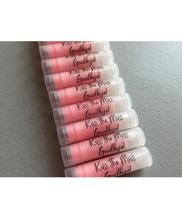 Kiss the Miss Goodbye - Bridal Shower Ros Wine Lip Balms | 10 Pack | Bachelorette Party Favors - Buy Online on GoSupps.com