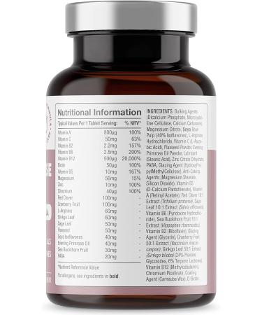 Menopause Supplement for Women - High Strength Support - 20 Active Ingredients- 1 Month Supply - Gluten Free - Free Soul - Buy Online on GoSupps.com