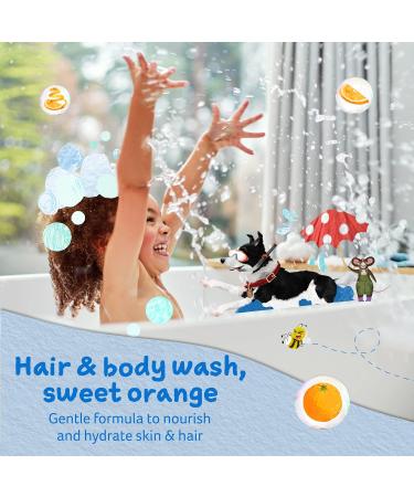 Childs Farm Organic Sweet Orange Kids Hair & Body Wash 500ml | Gentle Cleansing for Dry, Sensitive, Eczema-Prone Skin - Buy Online on GoSupps.com
