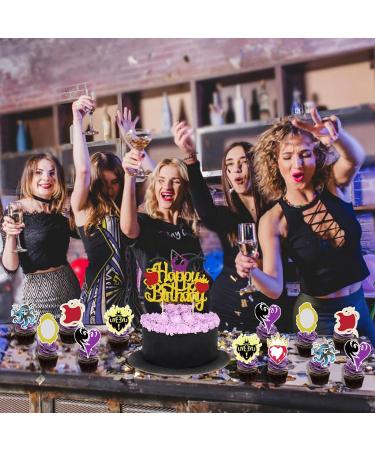 25Pcs Descendant Party Supplies Cake Toppers Cupcake Toppers Birthday Decoration for Boy Girl Birthday Party Supplies - Buy Online on GoSupps.com