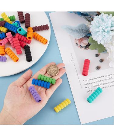 GorgeCraft 120-Pack Soft Foam Pencil Gripper - 10 Colors | Comfort Aid for Writing & Drilling | Posture Correction Tool for Adults - Buy Online on GoSupps.com
