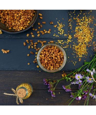 Earthbreath Honey with Bee Bread - Raw Pure Natural - Perga / Ambrosia - Without any artificial additives (400 g) - Buy Online on GoSupps.com