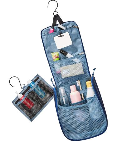 Deuter Wash Center II - Large Capacity Hanging Toiletry Bag in Steel Navy | Ideal for Trekking and Travel | Standard Size - Buy Online on GoSupps.com