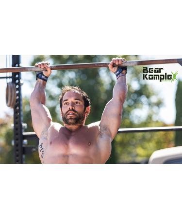 Bear KompleX 2 Hole Leather Hand Grips for Home Workouts - Purple Large - Buy Online on GoSupps.com