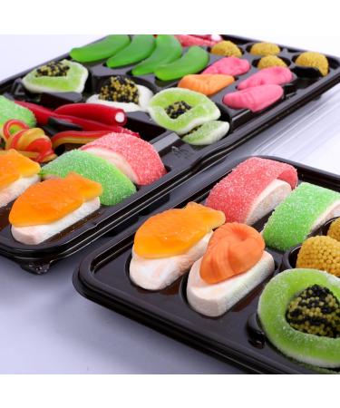 Look-O-Look Candy Sushi & Mini Sushi Assortiment de bonbons g lifi s en guimauve et confiseries en forme de maki et nigiri Cadeau original pour f tes anniversaires et soir es th me asiatique - Buy Online on GoSupps.com