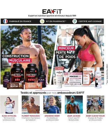 Pure Whey Chocolate | EAFIT | Protein | 32g Whey Protein+7.6g BCAA/shaker+magnesium | Bodybuilding Maintaining and Building Muscle Mass|Whey protein for Sport | 750g - Buy Online on GoSupps.com