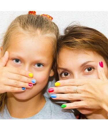 576pcs Colorful Square Press On Nails | Short Full Cover Acrylic False Nails for Women | Nail Salon Art DIY | 24 Colors - Buy Online on GoSupps.com