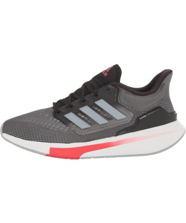 adidas Men's Eq21 Running Shoe 10.5 Grey/Halo Silver/Vivid Red - Lightweight and Stylish Running Sneakers - Buy Online on GoSupps.com