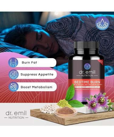 Dr. Emil PM Fat Burner & Sleep Aid - Nighttime Appetite Suppressant - 60 Capsules - Buy Online on GoSupps.com